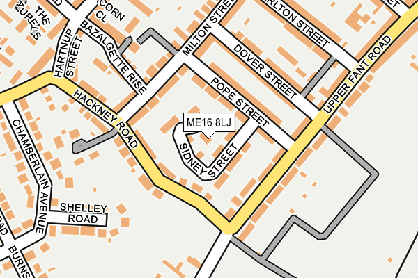 ME16 8LJ map - OS OpenMap – Local (Ordnance Survey)