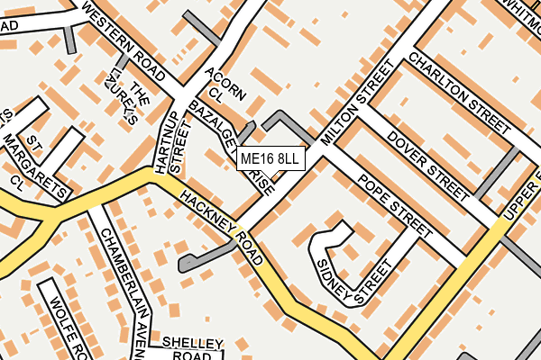 ME16 8LL map - OS OpenMap – Local (Ordnance Survey)