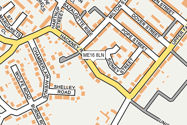 ME16 8LN map - OS OpenMap – Local (Ordnance Survey)