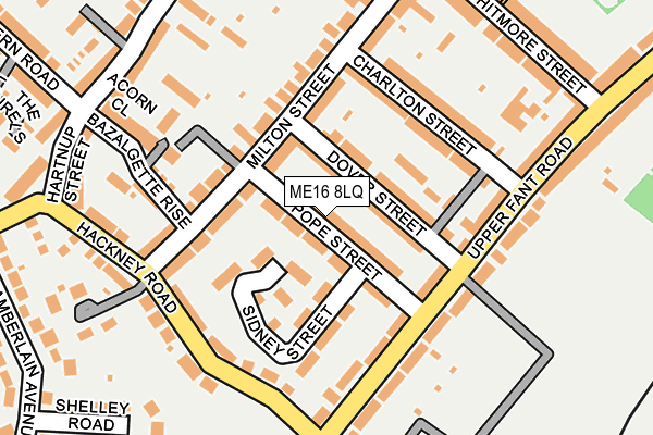 ME16 8LQ map - OS OpenMap – Local (Ordnance Survey)
