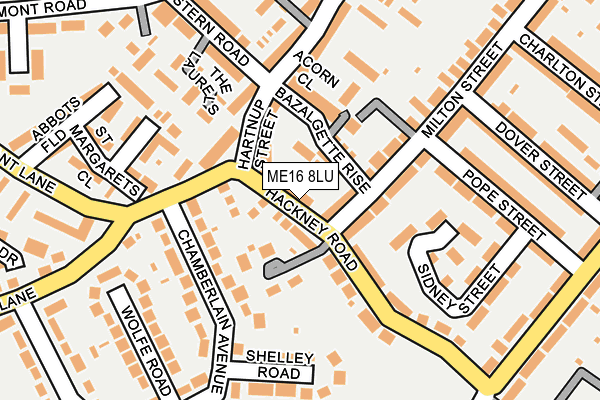ME16 8LU map - OS OpenMap – Local (Ordnance Survey)