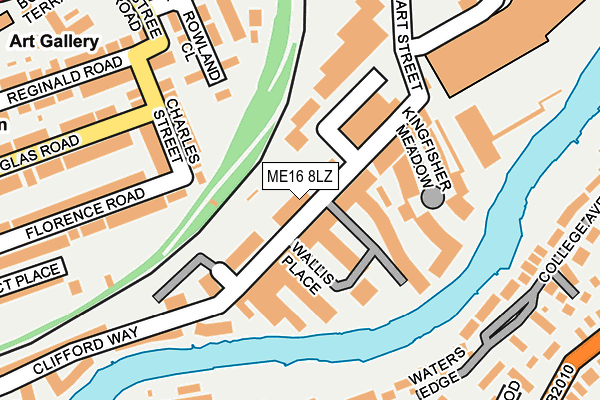 ME16 8LZ map - OS OpenMap – Local (Ordnance Survey)