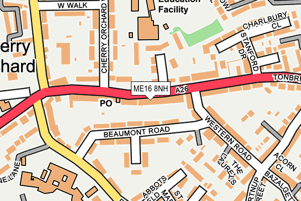 ME16 8NH map - OS OpenMap – Local (Ordnance Survey)