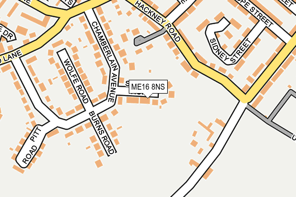 ME16 8NS map - OS OpenMap – Local (Ordnance Survey)