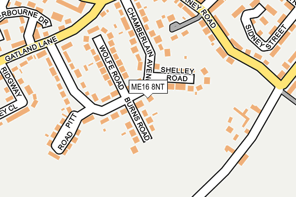 ME16 8NT map - OS OpenMap – Local (Ordnance Survey)