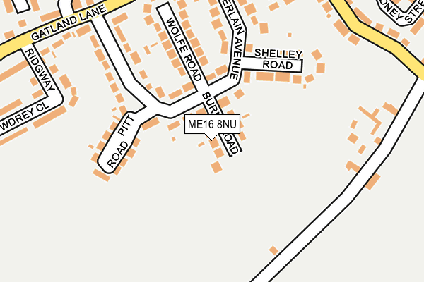 ME16 8NU map - OS OpenMap – Local (Ordnance Survey)