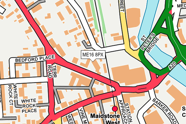 ME16 8PX map - OS OpenMap – Local (Ordnance Survey)