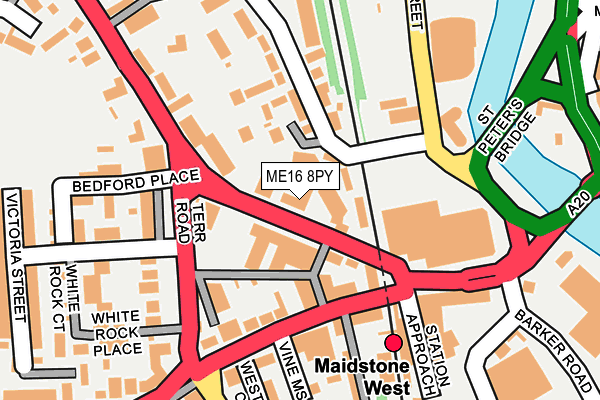 ME16 8PY map - OS OpenMap – Local (Ordnance Survey)