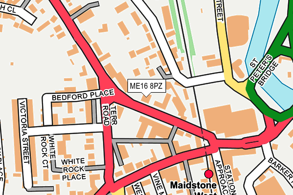 ME16 8PZ map - OS OpenMap – Local (Ordnance Survey)