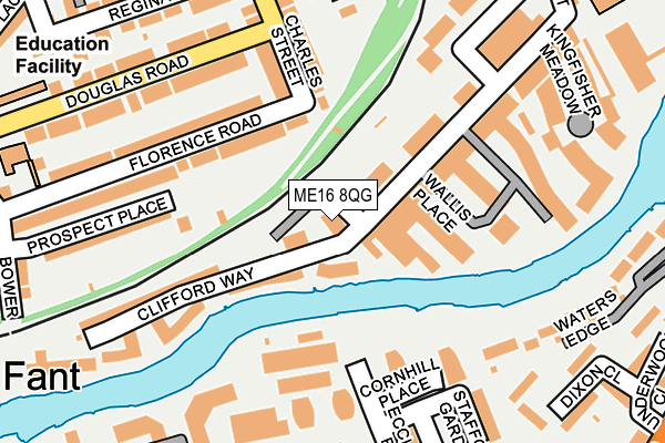 ME16 8QG map - OS OpenMap – Local (Ordnance Survey)