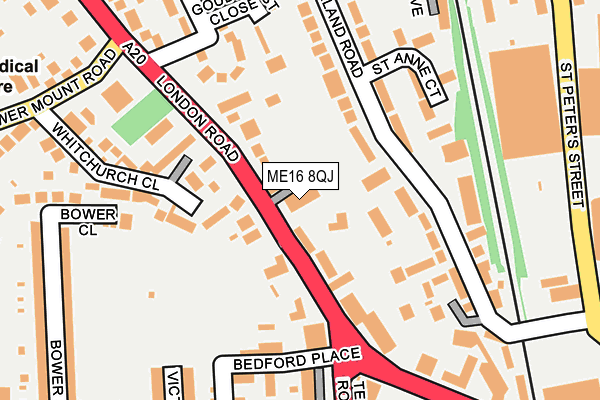 ME16 8QJ map - OS OpenMap – Local (Ordnance Survey)