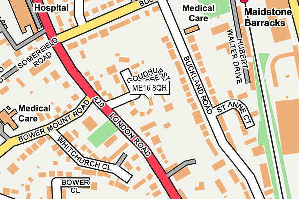 ME16 8QR map - OS OpenMap – Local (Ordnance Survey)