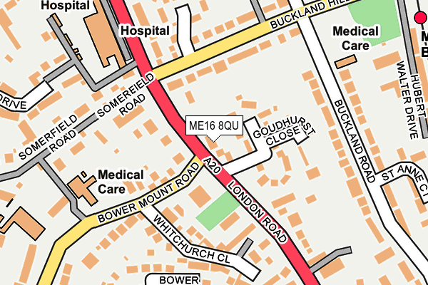 ME16 8QU map - OS OpenMap – Local (Ordnance Survey)
