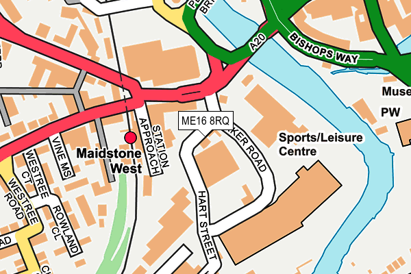ME16 8RQ map - OS OpenMap – Local (Ordnance Survey)