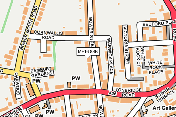 ME16 8SB map - OS OpenMap – Local (Ordnance Survey)