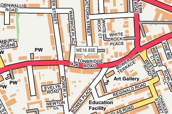 Map of CHARCOAL GRILL (MAIDSTONE) LIMITED at local scale