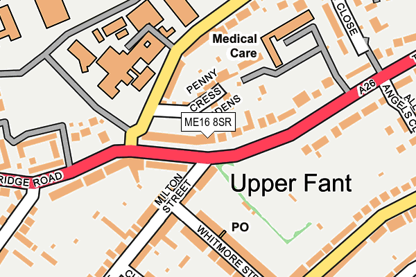 ME16 8SR map - OS OpenMap – Local (Ordnance Survey)