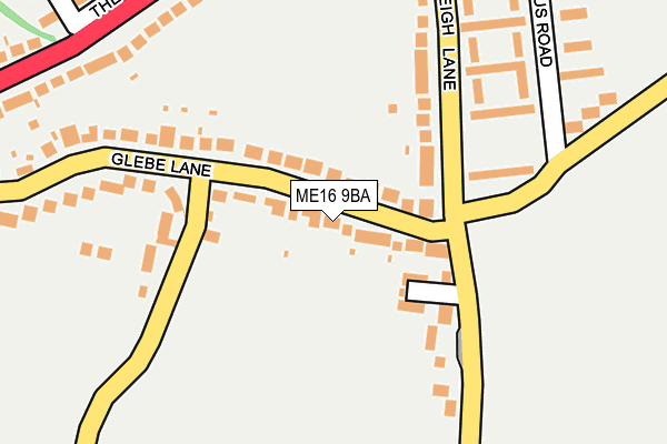 ME16 9BA map - OS OpenMap – Local (Ordnance Survey)