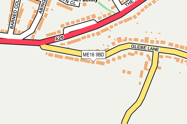 ME16 9BD map - OS OpenMap – Local (Ordnance Survey)