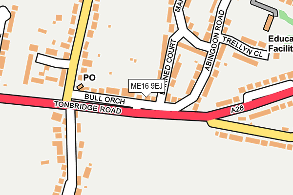 ME16 9EJ map - OS OpenMap – Local (Ordnance Survey)