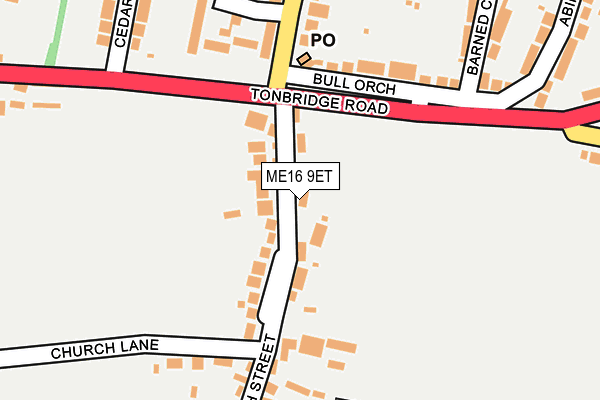 ME16 9ET map - OS OpenMap – Local (Ordnance Survey)