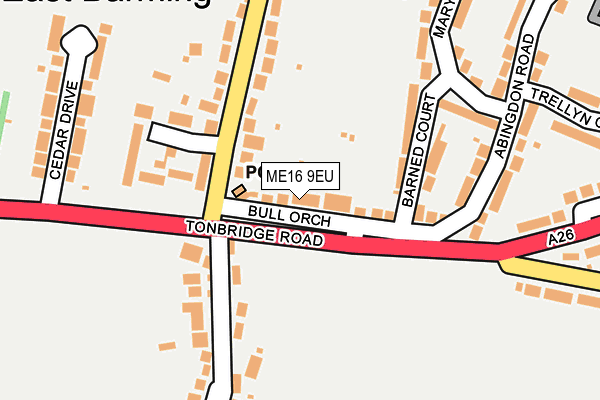ME16 9EU map - OS OpenMap – Local (Ordnance Survey)