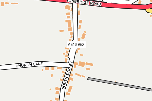 ME16 9EX map - OS OpenMap – Local (Ordnance Survey)