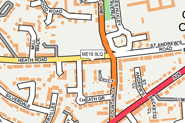ME16 9LQ map - OS OpenMap – Local (Ordnance Survey)