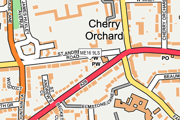 ME16 9LS map - OS OpenMap – Local (Ordnance Survey)
