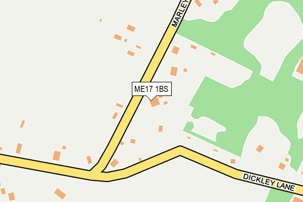 ME17 1BS map - OS OpenMap – Local (Ordnance Survey)