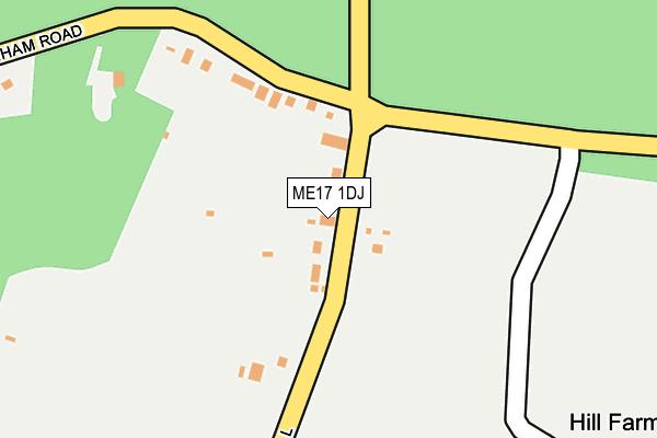 ME17 1DJ map - OS OpenMap – Local (Ordnance Survey)