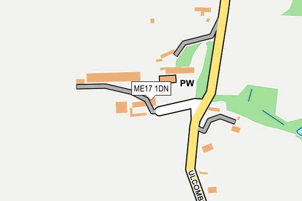 ME17 1DN map - OS OpenMap – Local (Ordnance Survey)