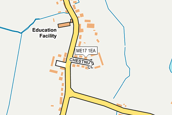 ME17 1EA map - OS OpenMap – Local (Ordnance Survey)