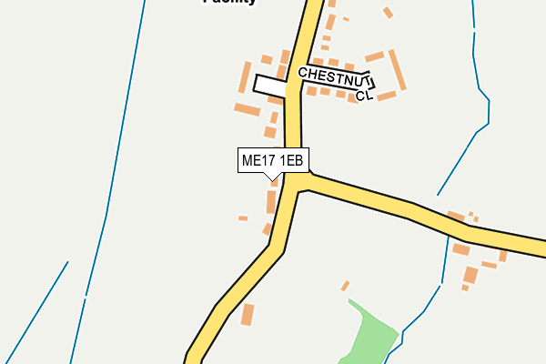 ME17 1EB map - OS OpenMap – Local (Ordnance Survey)