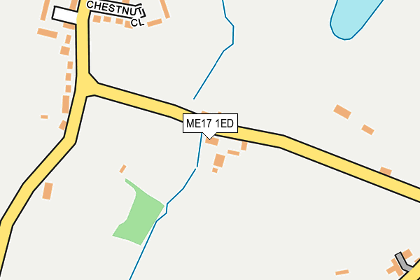 ME17 1ED map - OS OpenMap – Local (Ordnance Survey)