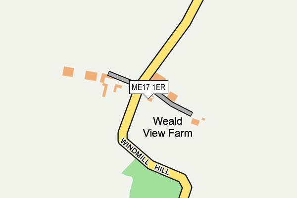 ME17 1ER map - OS OpenMap – Local (Ordnance Survey)