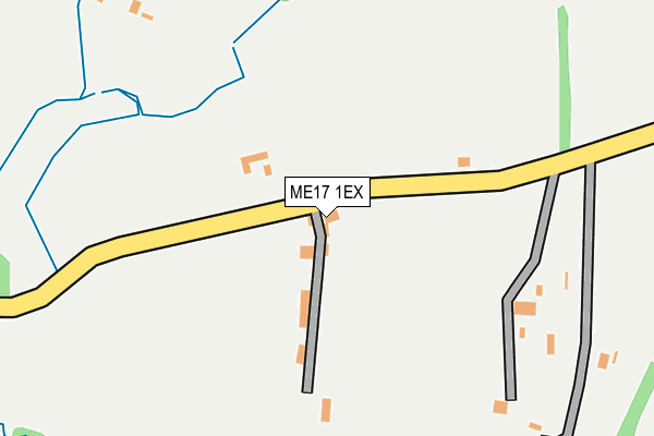 ME17 1EX map - OS OpenMap – Local (Ordnance Survey)