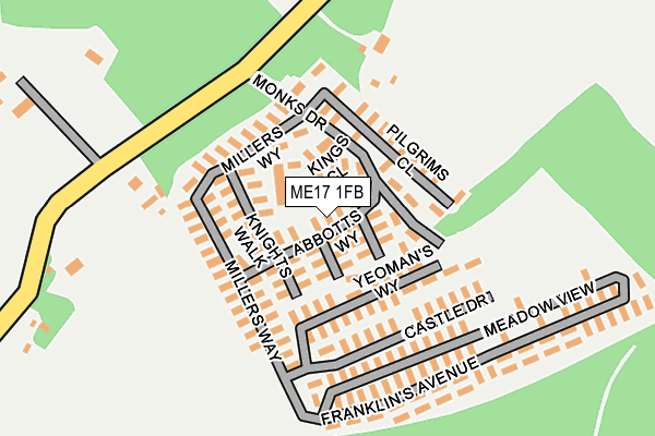 ME17 1FB map - OS OpenMap – Local (Ordnance Survey)