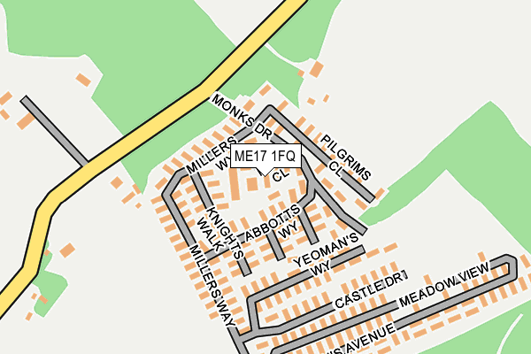 ME17 1FQ map - OS OpenMap – Local (Ordnance Survey)