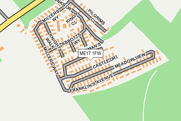 ME17 1FW map - OS OpenMap – Local (Ordnance Survey)