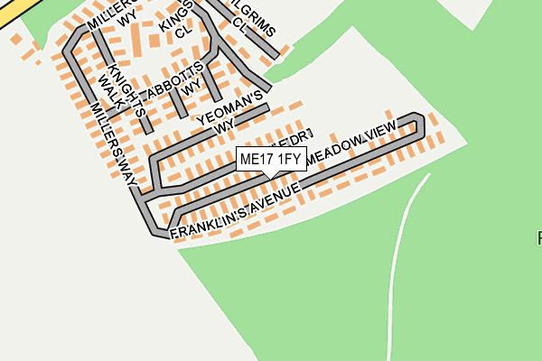 ME17 1FY map - OS OpenMap – Local (Ordnance Survey)