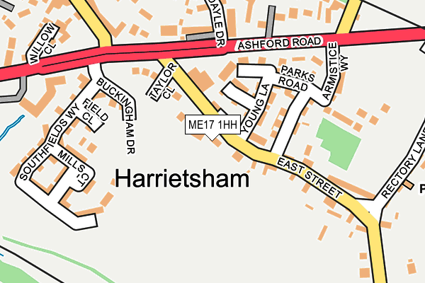 ME17 1HH map - OS OpenMap – Local (Ordnance Survey)