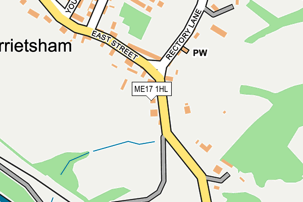 ME17 1HL map - OS OpenMap – Local (Ordnance Survey)