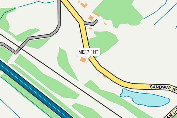 ME17 1HT map - OS OpenMap – Local (Ordnance Survey)