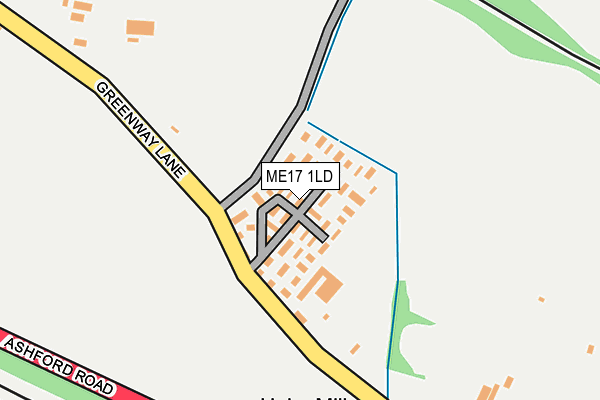 ME17 1LD map - OS OpenMap – Local (Ordnance Survey)