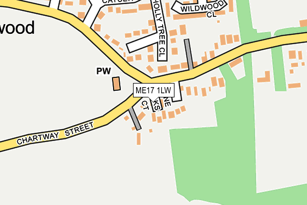 ME17 1LW map - OS OpenMap – Local (Ordnance Survey)