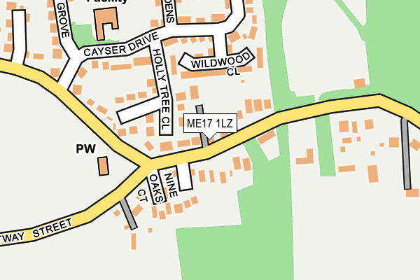 Map of KINSWOOD LTD at local scale