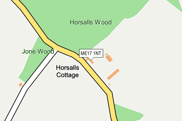 ME17 1NT map - OS OpenMap – Local (Ordnance Survey)