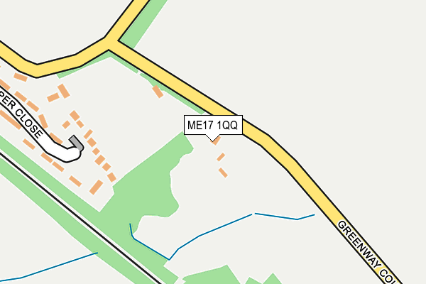 ME17 1QQ map - OS OpenMap – Local (Ordnance Survey)