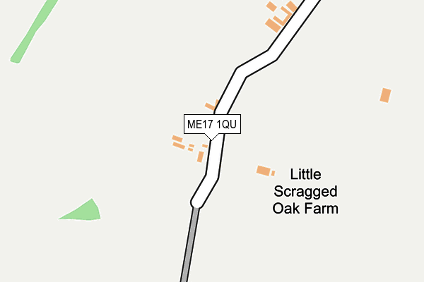 ME17 1QU map - OS OpenMap – Local (Ordnance Survey)